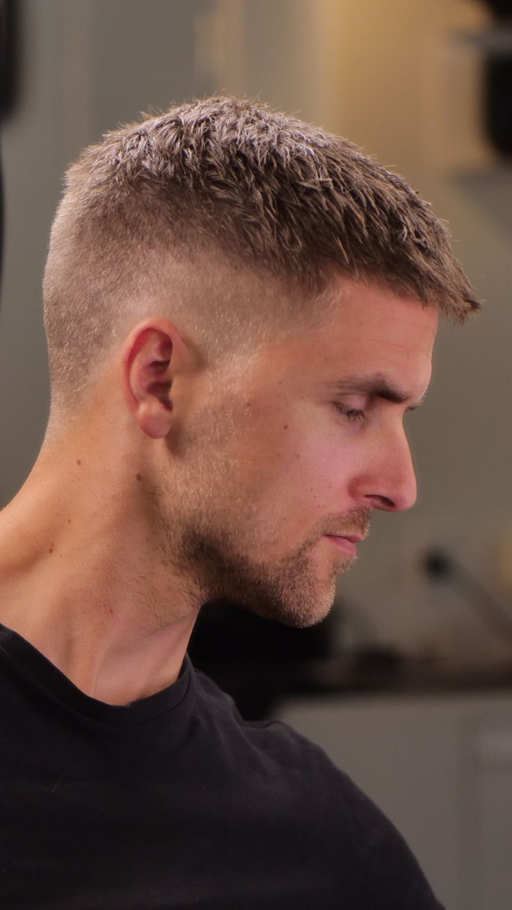 Crew cut men’s haircut at MORI Hair Studio