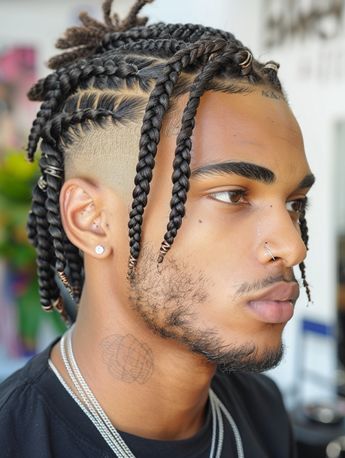Viking braids hairstyle at MORI Hair Studio
